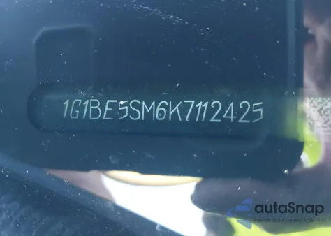 2019 Chevrolet Cruze Lt z USA, uszkodzony, nr VIN 1G1BE5SM6K7112425